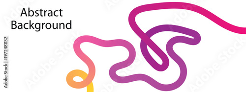 colorful curved line.
