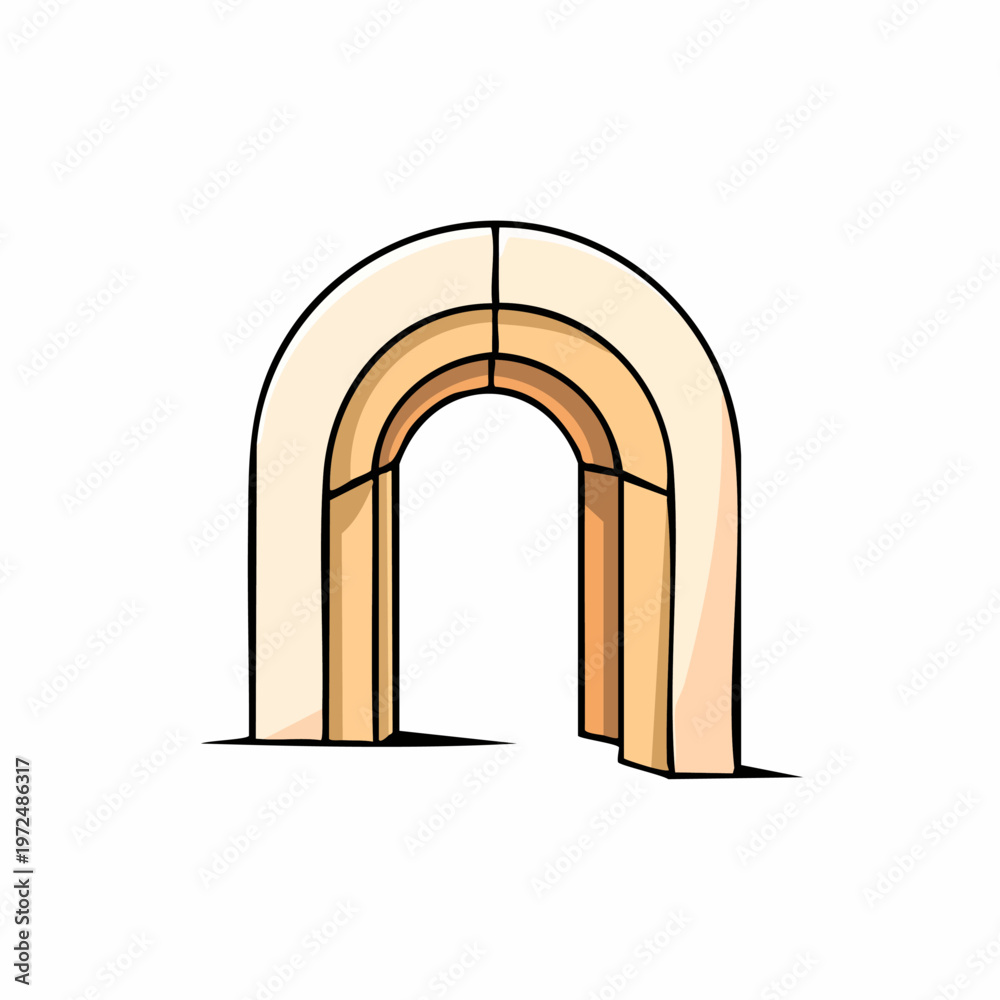 Fototapeta premium Archway Structure Design Element.