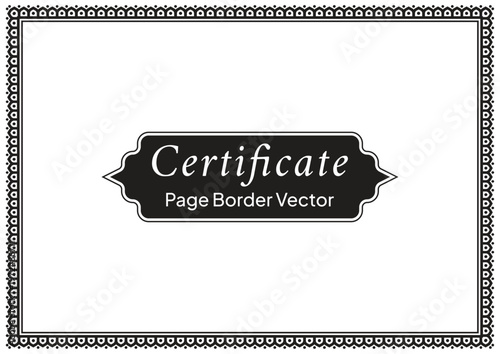 A4 Certificate Page Border (37)