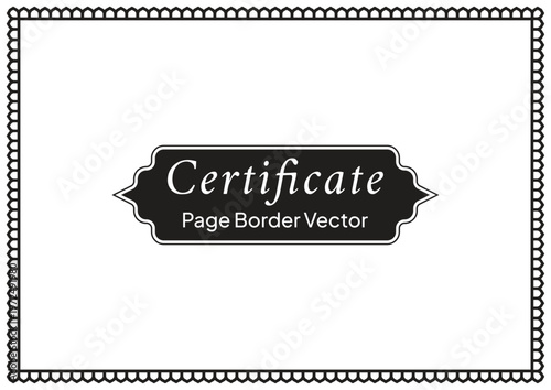 A4 Certificate Page Border (41)