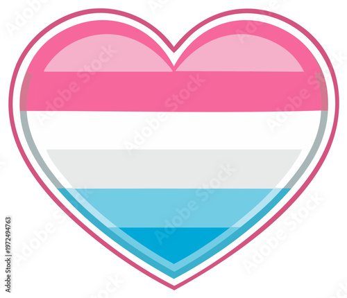 Free Download Transmasculine Pride Heart Symbolizing Gender Identity and Love - GFXLoad