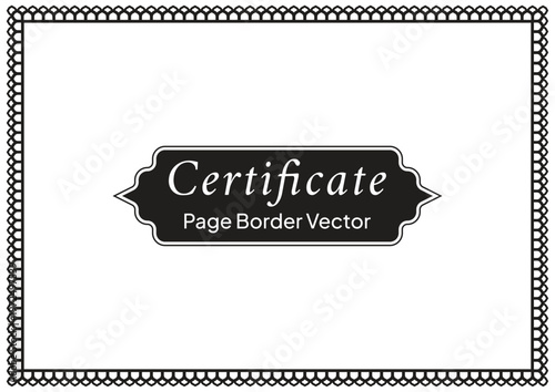 A4 Certificate Page Border (44)