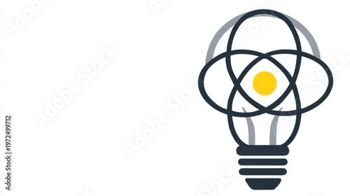 Abstract light bulb design symbolizing innovation and ideas