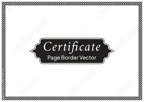 A4 Certificate Page Border (46)