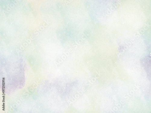 Refreshing watercolor background / yellow gradation / light bleeding texture / vector illustration