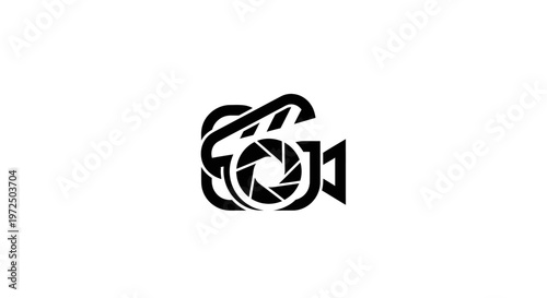 Modern Camera Lens Logo Design - Photography and Videography Icon