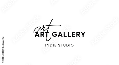 Art Gallery Indie Studio Logo - Elegant Text Design