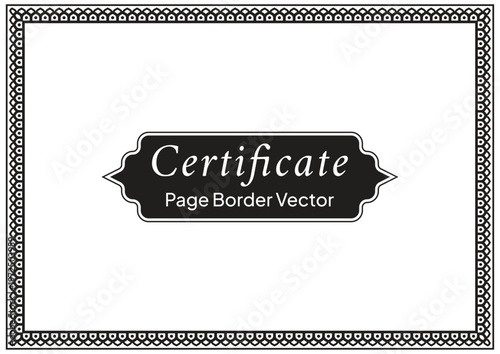 A4 Certificate Page Border (48)