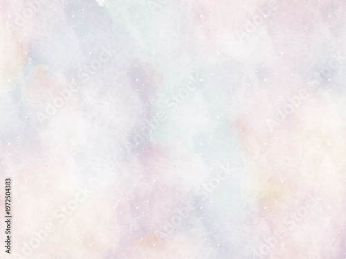 淡いグラデーションの背景テクスチャー / 水彩風 / 滲みインク / ベクターイラスト