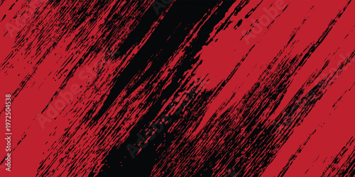 Experience the ultimate power of this elite vector background featuring aggressive red diagonal brush strokes on a deep black surface, delivering a high-impact, premium industrial grunge aesthetic.