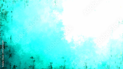 Vector Abstract aquatic painting turquoise color depicts dynamic water with gradient effects and textures evoking dreamy emotions and aqua hues