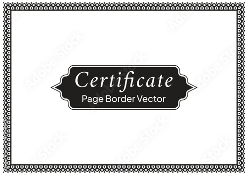 A4 Certificate Page Border (50)