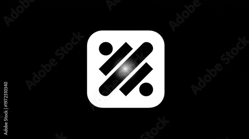 Abstract geometric symbol representing diversity and connection