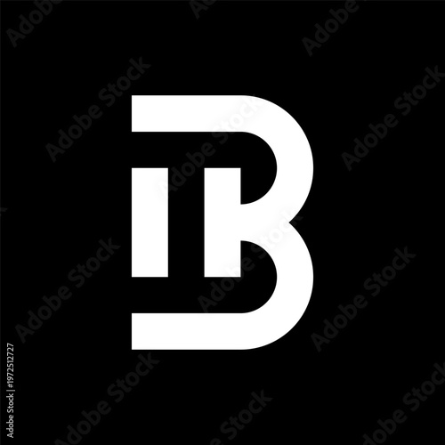 BI or IB creative simple monogram logo
