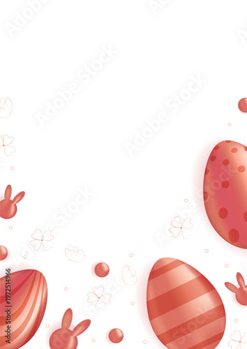 Slika na platnu Easter banner with space for text