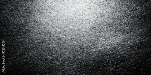 A dark black leather material with a rough textured skin pattern overlays a grunge metal surface to create a macro structure design for an old industrial backdrop