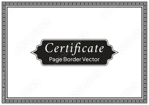 A4 Certificate Page Border (55)