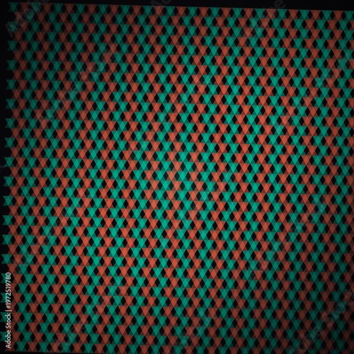 Expanding Contracting Triangle Tessellation with Teal Coral Pulse