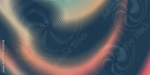 Abstract background featuring a gray-blue color gradient with empty space, complemented by a grainy, noisy, and grungy texture. Bright light and a glowing effect add a dynamic touch