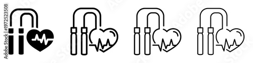 Heartbeat Jump Rope Icon