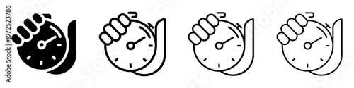 Stopwatch In Hand Icon