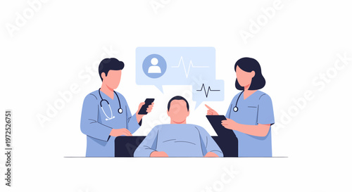 Medical Consultation with Doctors and Patient.