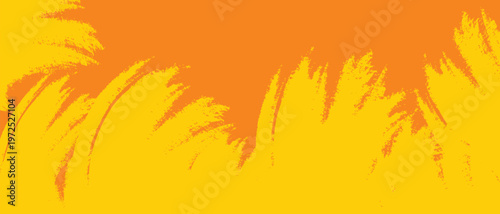 Vector illustration vibrant abstract background with yellow and orange brush strokes gradient