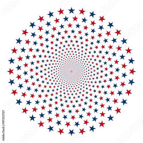 01 4th of july patriotic American red, blue seamless star and stripes patterns. Vector illustration.