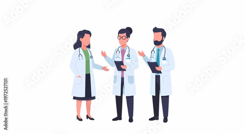 Medical Team Collaboration Doctors Nurses Healthcare Professionals.