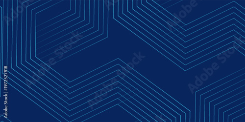 Dark blue background with hexagon geometric lines pattern. Abstract shiny drak old modern overlay  element