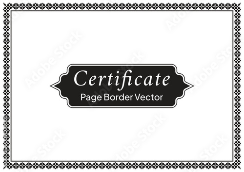 A4 Certificate Page Border (59)