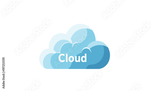 Cloud Computing Service Icon Symbol.