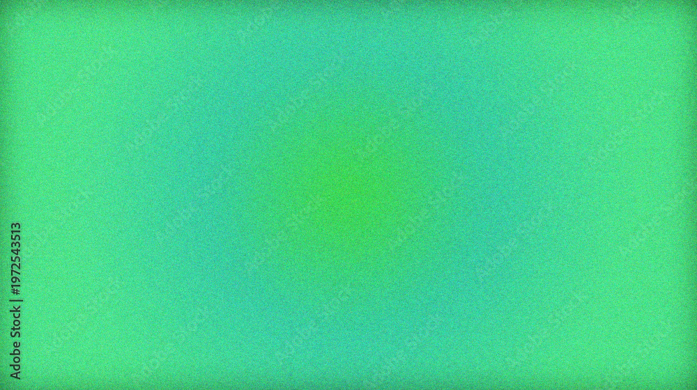 Fototapeta premium Calm green teal and light green gradient with a subtle central glow and delicate grainy texture