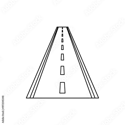Road to the Horizon: A minimalist illustration captures the essence of a road, its lines converging towards an unseen horizon. The simplicity evokes a sense of journey and endless possibility.