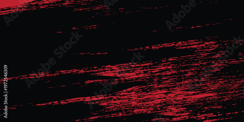 Experience the ultimate power of this elite vector background featuring aggressive red diagonal brush strokes on a deep black surface, delivering a high-impact, premium industrial grunge aesthetic.