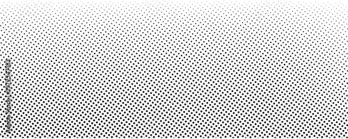PrintSet of halftone dots gradient pattern texture isolated on white background. Straight dotted spots using halftone circle dot raster texture. Vector blot half tone collection.