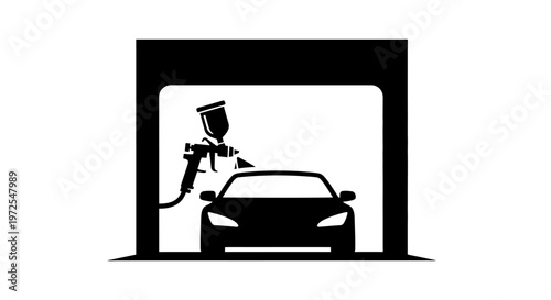 car paint spray booth automotive.