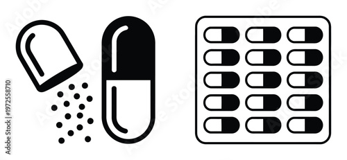 Iconography of Capsules: Open, Whole, and Blister Pack