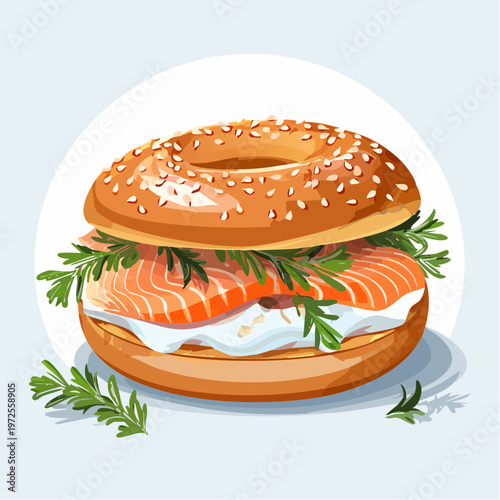 Smoked Salmon Bagel