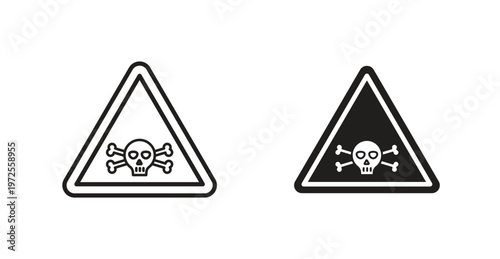 Danger sign for web design. icon symbol vector