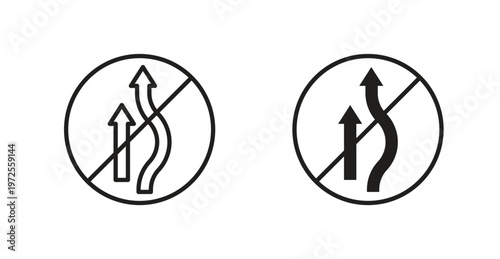 Do not overtake traffic sign for web design. icon symbol vector