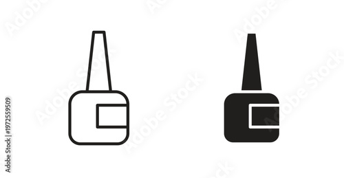 Eyeliner bottle icon for web design. icon symbol vector
