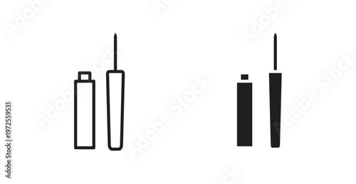 Eyeliner icon for web design. icon symbol vector