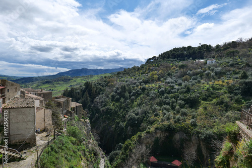 Wallpaper Mural View of the landscape around the houses of Oriolo, a village in Calabria, Italy. Torontodigital.ca