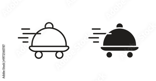 Food delivery icon for web design. icon symbol vector