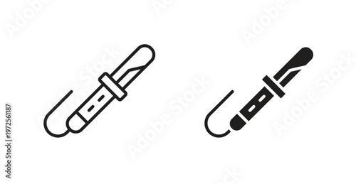 Hair curler icon for web design. icon symbol vector