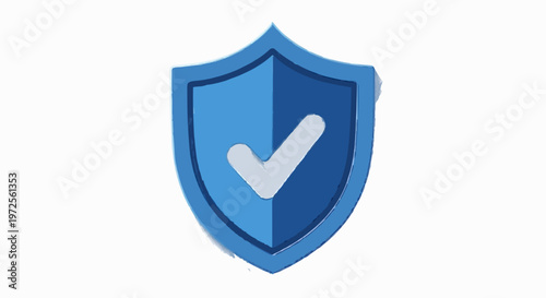 Secure digital protection emblem with an approved checkmark, signifying robust online safety and verified system integrity