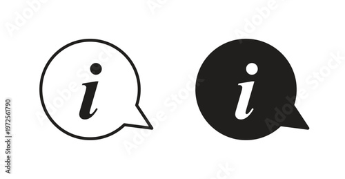 Information icon for web design. icon symbol vector