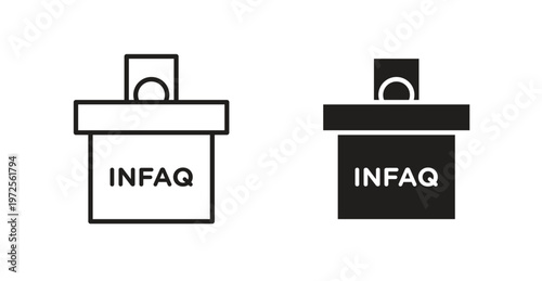 Infaq icon for web design. icon symbol vector