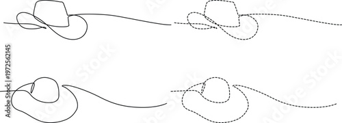 Abstract line drawings of intertwined loops and elongated shapes on a plain background Vector